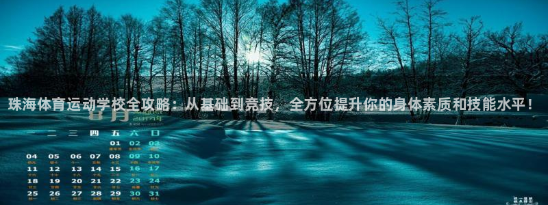 3377体育官网下载平台：珠海体育运动学校全攻略：从基础到竞