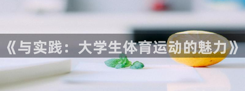 3377体育官方正版app开户：《与实践：大学生体育运动的魅